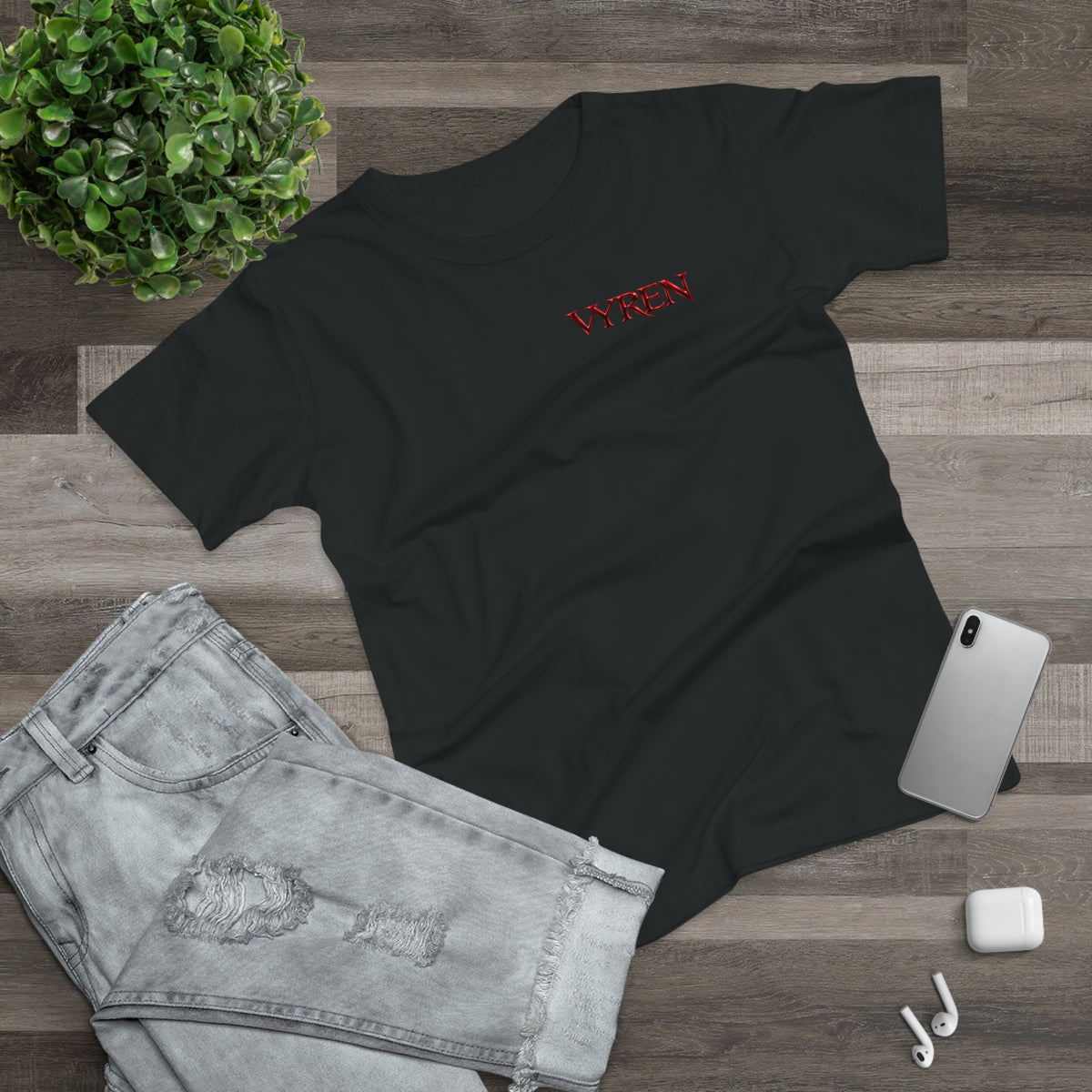 Vyren Minimalist Women's T‑Shirt — Small Chest Logo