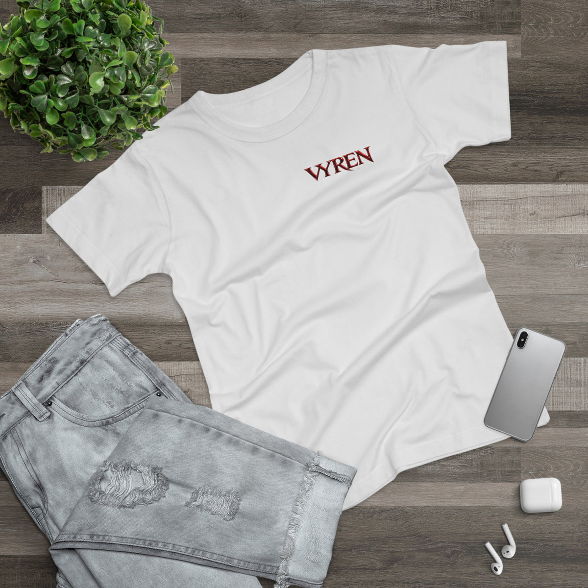 Vyren Minimalist Women's T‑Shirt — Small Chest Logo