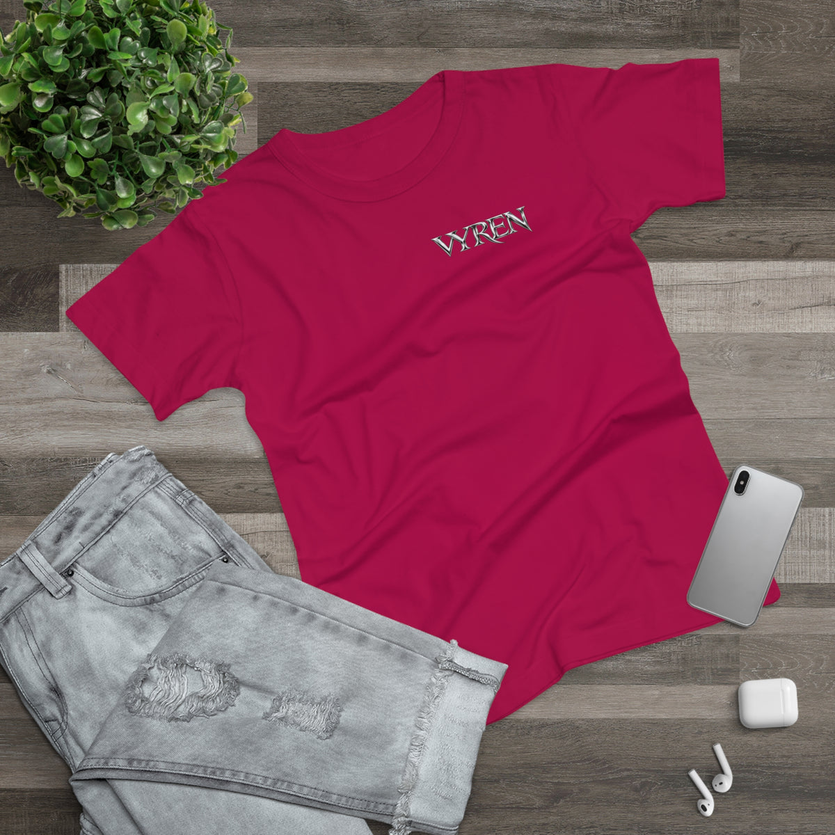Vyren Minimalist Women's T‑Shirt — Small Chest Logo