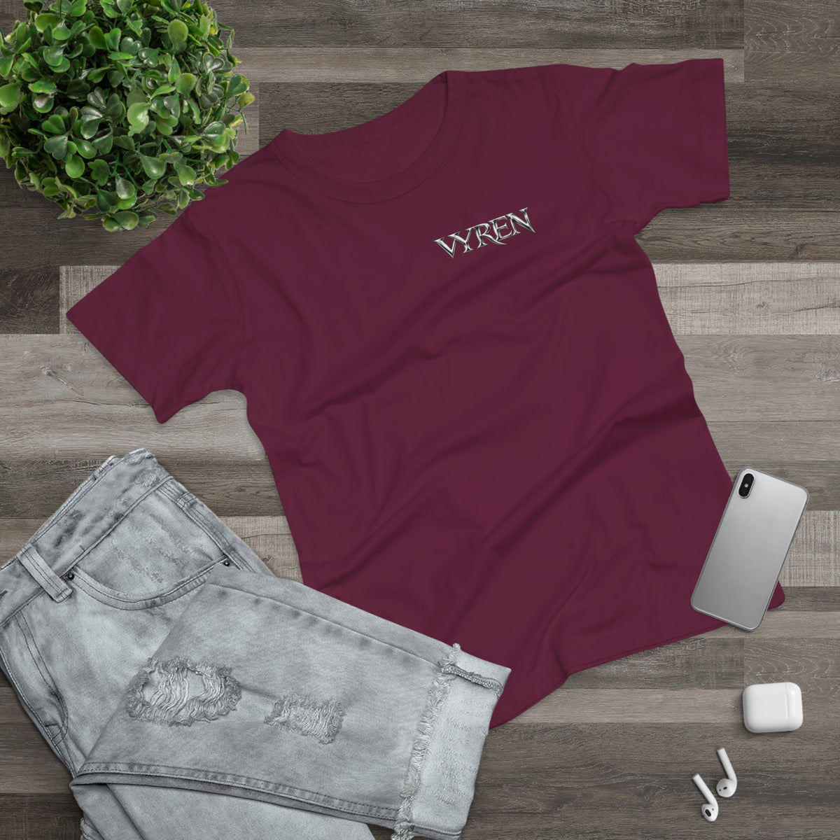 Vyren Minimalist Women's T‑Shirt — Small Chest Logo