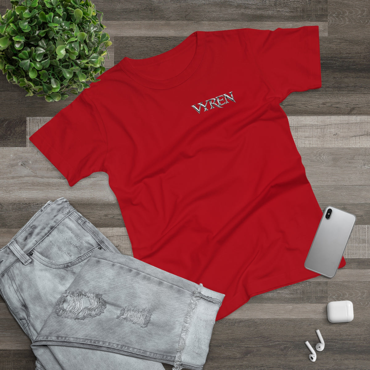 Vyren Minimalist Women's T‑Shirt — Small Chest Logo